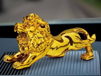 Picture of Car Dashboard Decoration Lion Golden Lion Golden Car Automobile Interior Dashboard, Home Decoration Piece Accessories & Gift