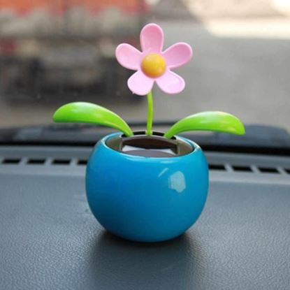 Picture of Car Decoration Solar Power Dancing Flower for Car, Dashboard Solar Dancing Flower