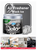 Picture of Jello Air Freshener - Black Ice Scent - Odor Eliminator - Scent Freshener - Room, Closets, Bathrooms, Car - 220g