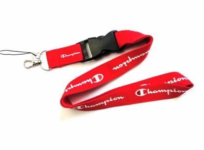 Picture of ﻿Champion Red Long Strap Lanyard Keychain