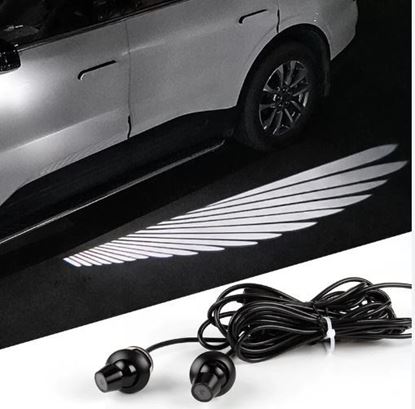 Picture of Premium LED Angel Wing Car Mirror Projection Lights - Universal Design, 2-Piece Set