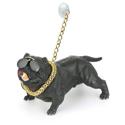 Picture of Pitbull Dog Statue For Car Dashborad | Home Decore | Showpiece Dog Statue Decorative Showpiece – 10 cm (Marble)