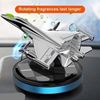 Picture of Blue Color Car Aroma Diffuser Air Freshener Perfume Solar Powered Aeroplane Jet With Refill Perfume Bottle