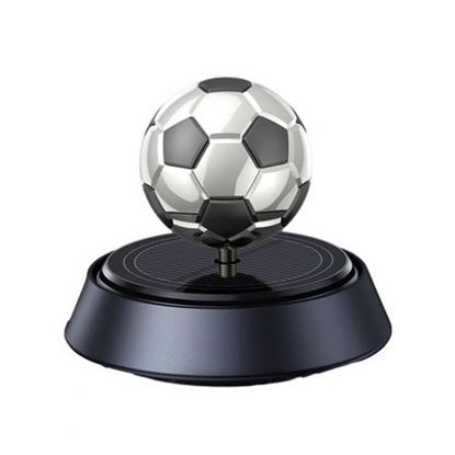 Picture of Solar Retorating Football Design Car Air Freshener -Silver-