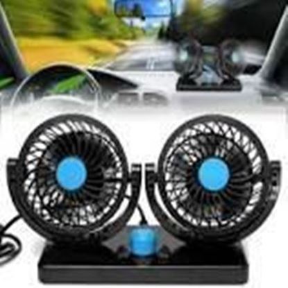 Picture of Adjustable 360° Rotational Dual Head Car Fan