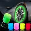 Picture of 4 Pcs Car Tire Valve Cap - Night Glowing Green